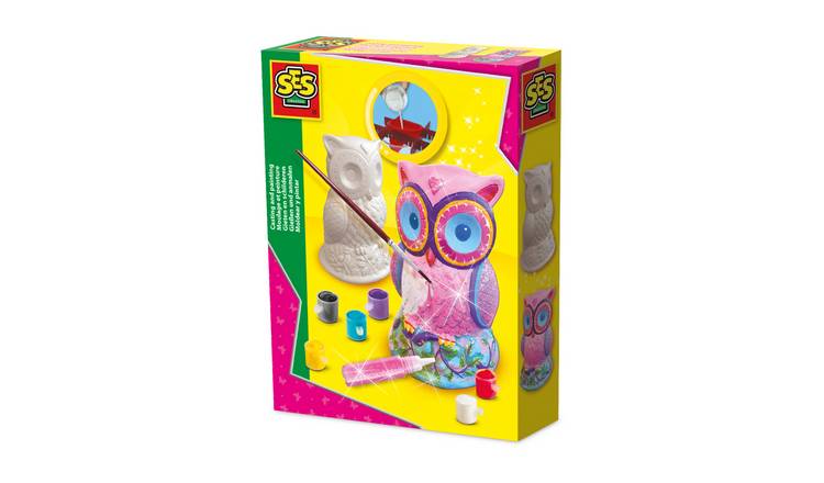 SES Creative Owls Casting and Painting Craft Set - Age 5+
