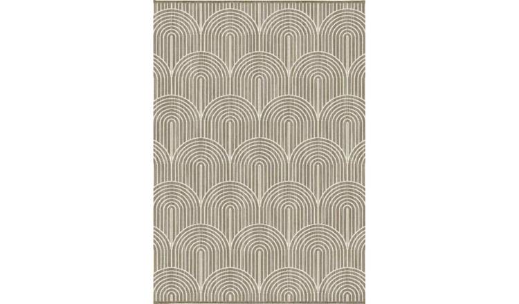 Hanse Home Beige Indoor Outdoor Pangli Reversible Flatweave Rug - 80 x 150cm