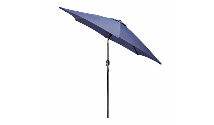 Harbour Housewares Tilting Garden Parasol - Navy