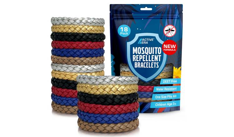Active Era Adventure Mosquito Repellent Bands - 18 Pack - Metallics