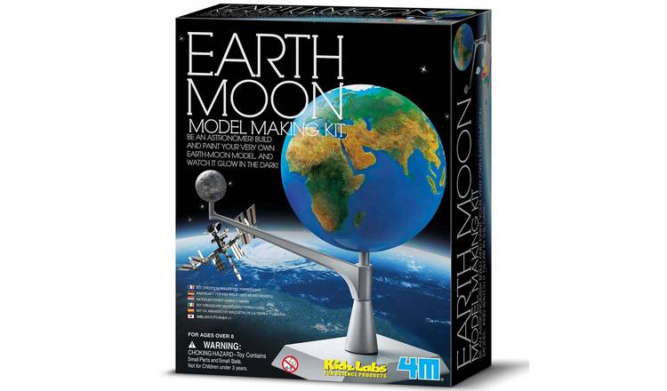 4M KidzLabs Earth-Moon Model Making Kit - 8 Years +