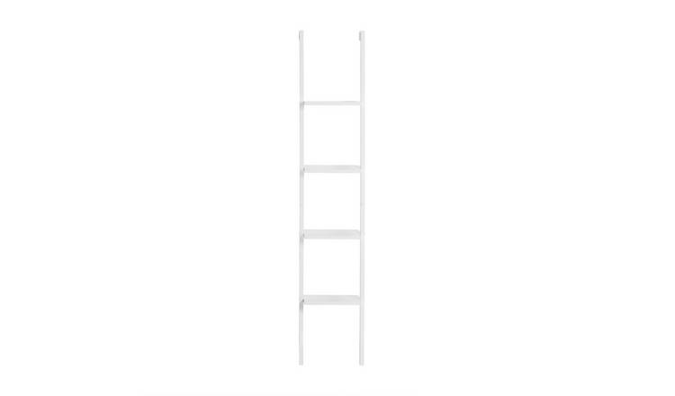 SoBuy 4 Tier Ladder Wall Shelf - White