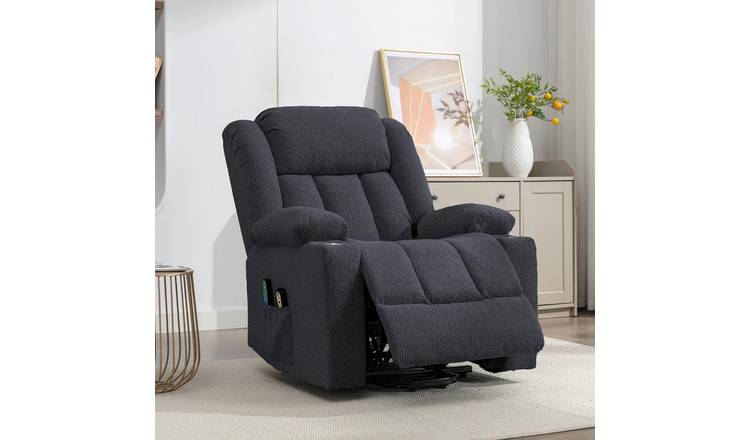 Artemis Home Lovell Electric Lift Assist Massage Heat Recliner - Dark Grey