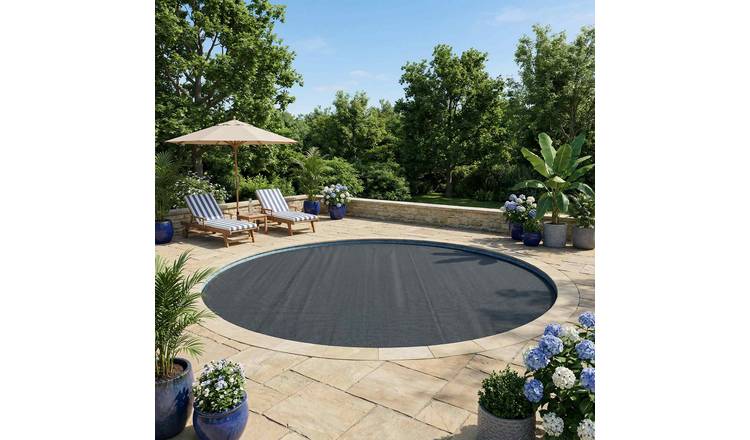 Walplus Polyethylene Solar Pool Cover - Black - 381 cm
