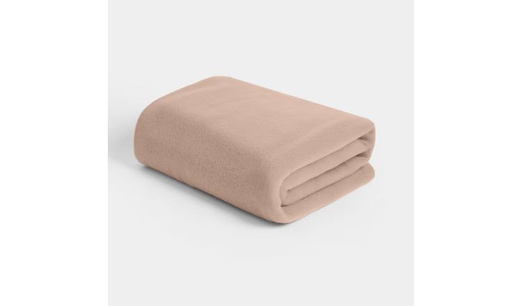 OHS Teddy Fleece Blanket Throw 150 x 200cm - Mocha