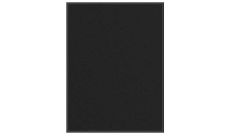 Walplus 6mm Thick Polypropylene Doormat - Black - 80 x 120 cm