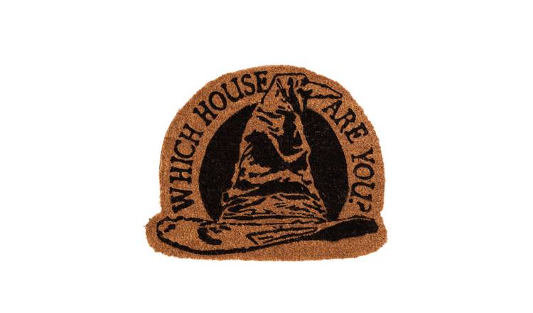 Harry Potter Sorting Hat Adult Unisex Coir Door Mat - Brown