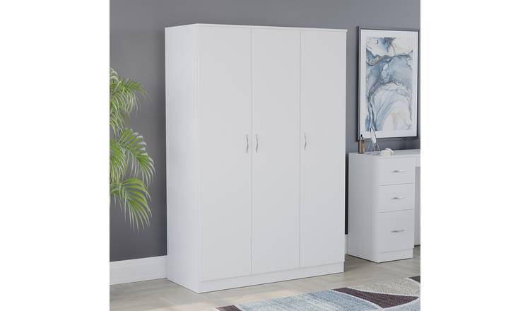 Vida Designs Riano 3 Door Wardrobe - White
