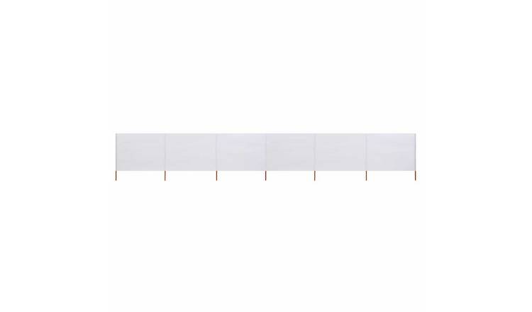 Walplus 6-Panel Non-Woven Fabric Wind Screen - Sand White - 800 x 160 cm