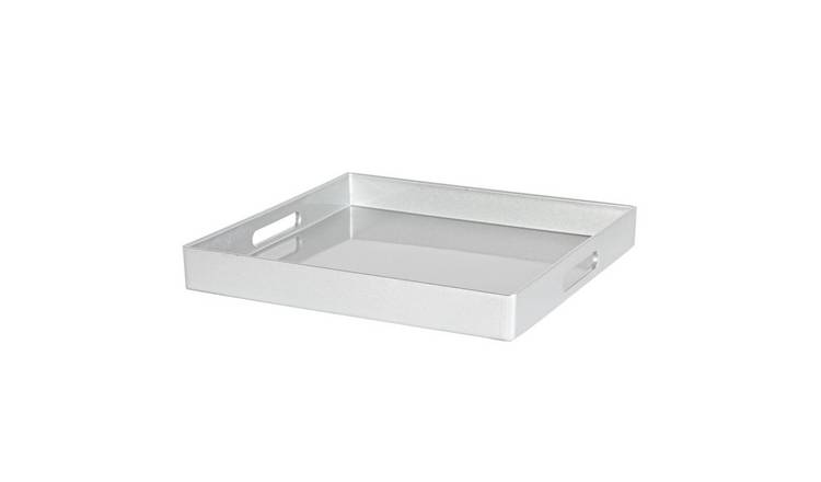 Argon Tableware Square Serving Tray - Silver