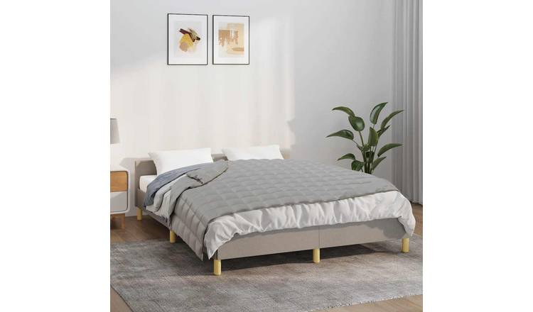 Walplus 9 kg Cotton Weighted Blanket - Grey - 120 x 180 cm
