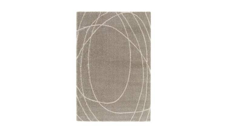 Mega Flooring Beige Modern Abstract Rug - 120 x 170cm