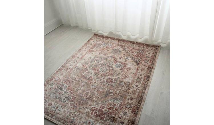 Mega Flooring Beige Traditional Abstract Rug - 120 x 170cm