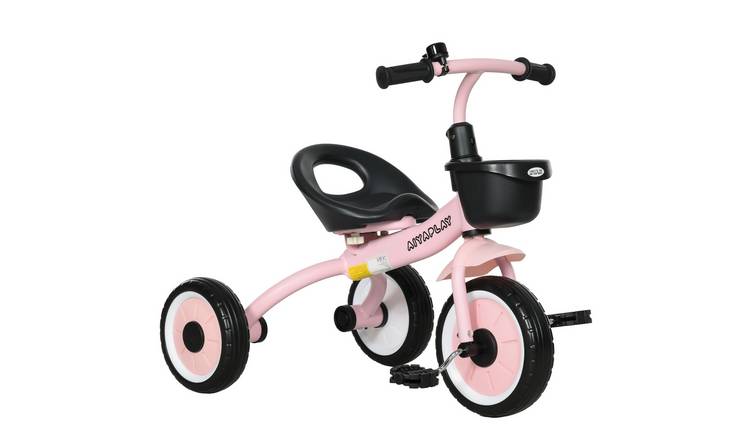 AIYAPLAY Adjustable Seat Basket Bell Toddler Tricycle - Pink