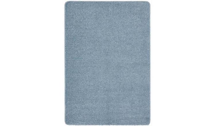 The Rugs Denim Plain Shaggy Rug - 80 x 120cm