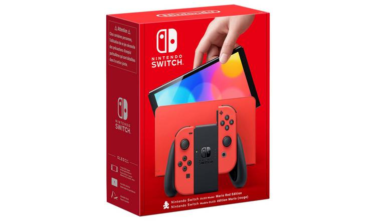 Nintendo Switch OLED Model Console - Mario Red Edition