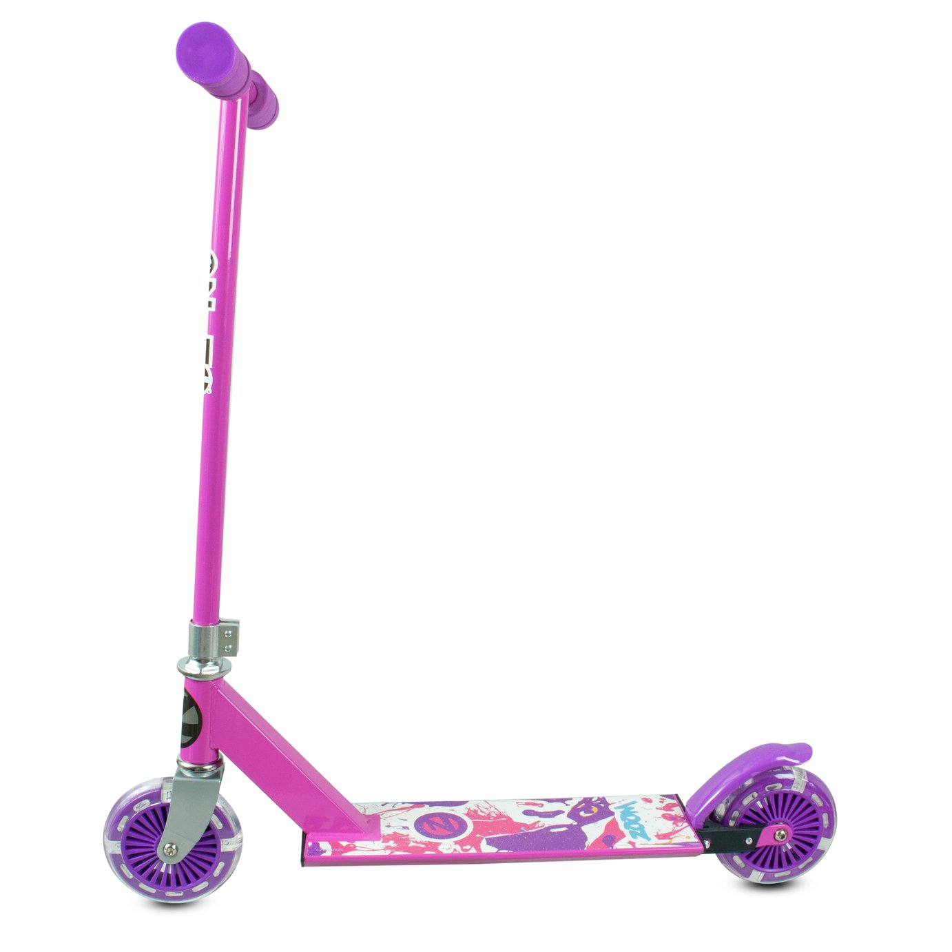 full light up pink scooter