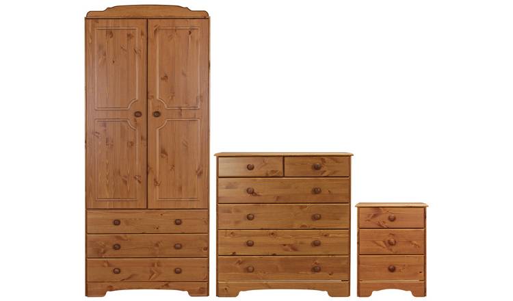 Buy Argos Home Nordic 3 Piece 2 Door Wardrobe Set - Pine | Bedroom