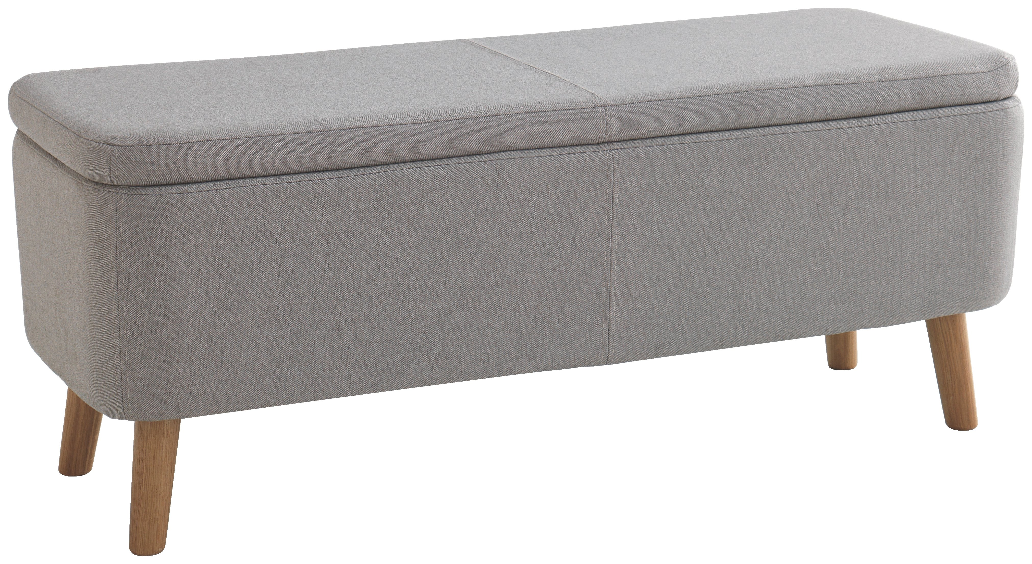 Habitat Jacobs Upholstered Storage Bench - Grey