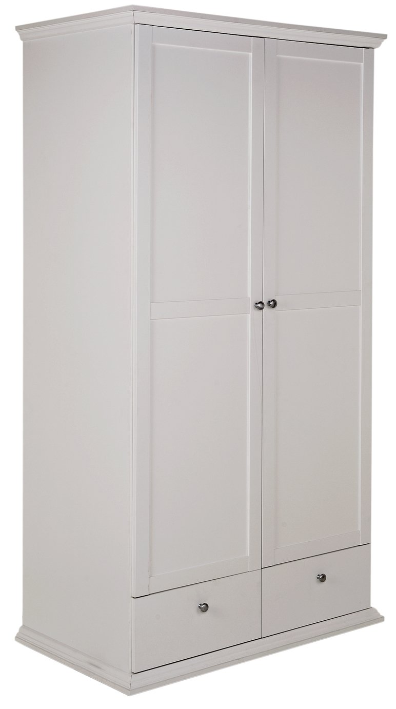 Argos Home Canterbury 2 Door 2 Drawer Wardrobe - White