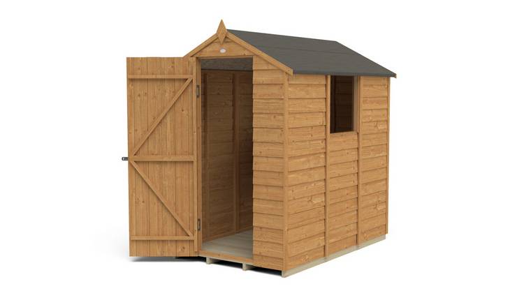 Forest Garden Overlap Apex Garden Shed - 6 x 4ft