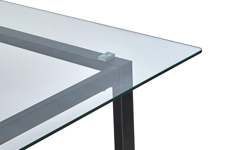 Glass top tables.