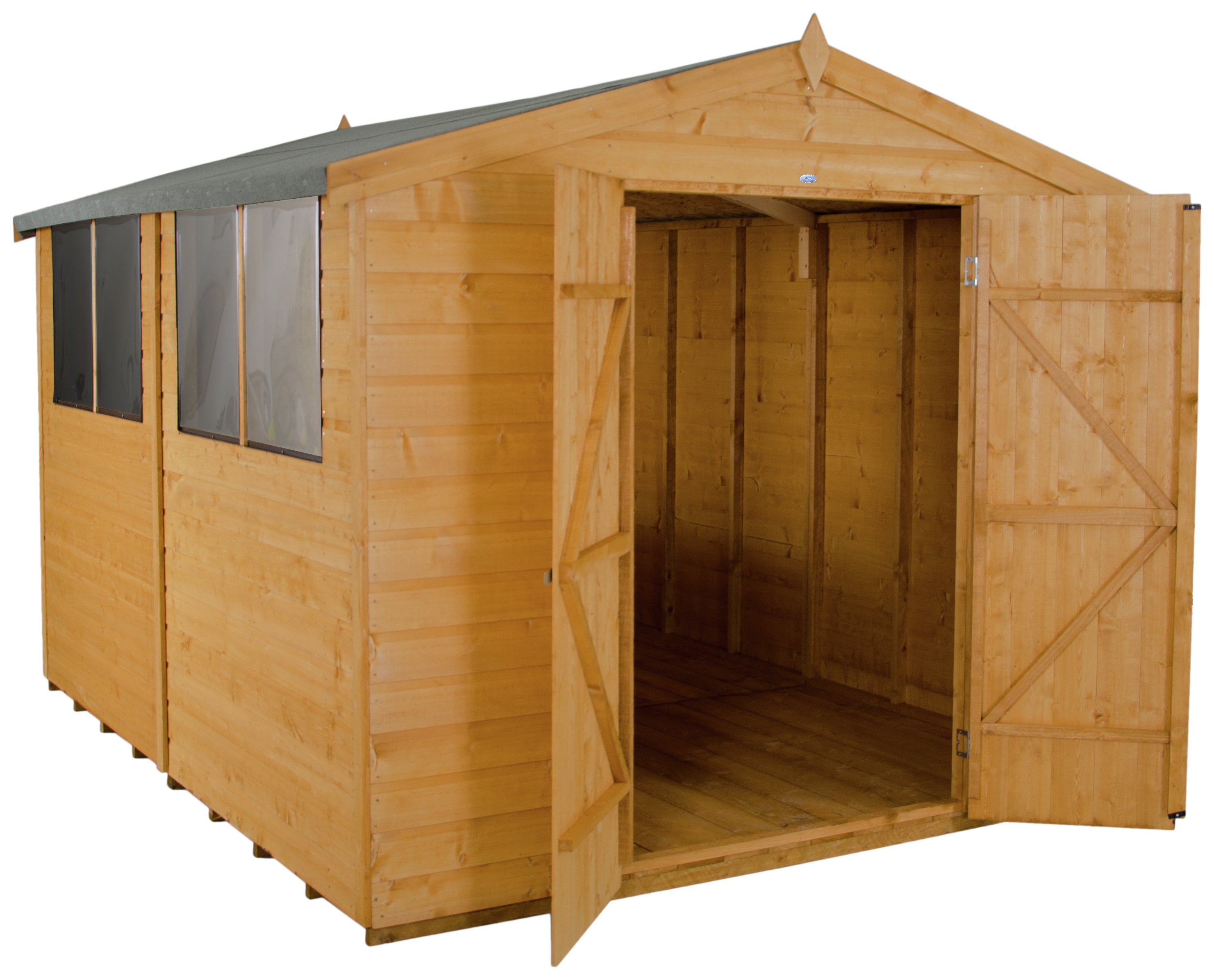 Forest 10 x 8ft Shiplap Wooden Apex Shed