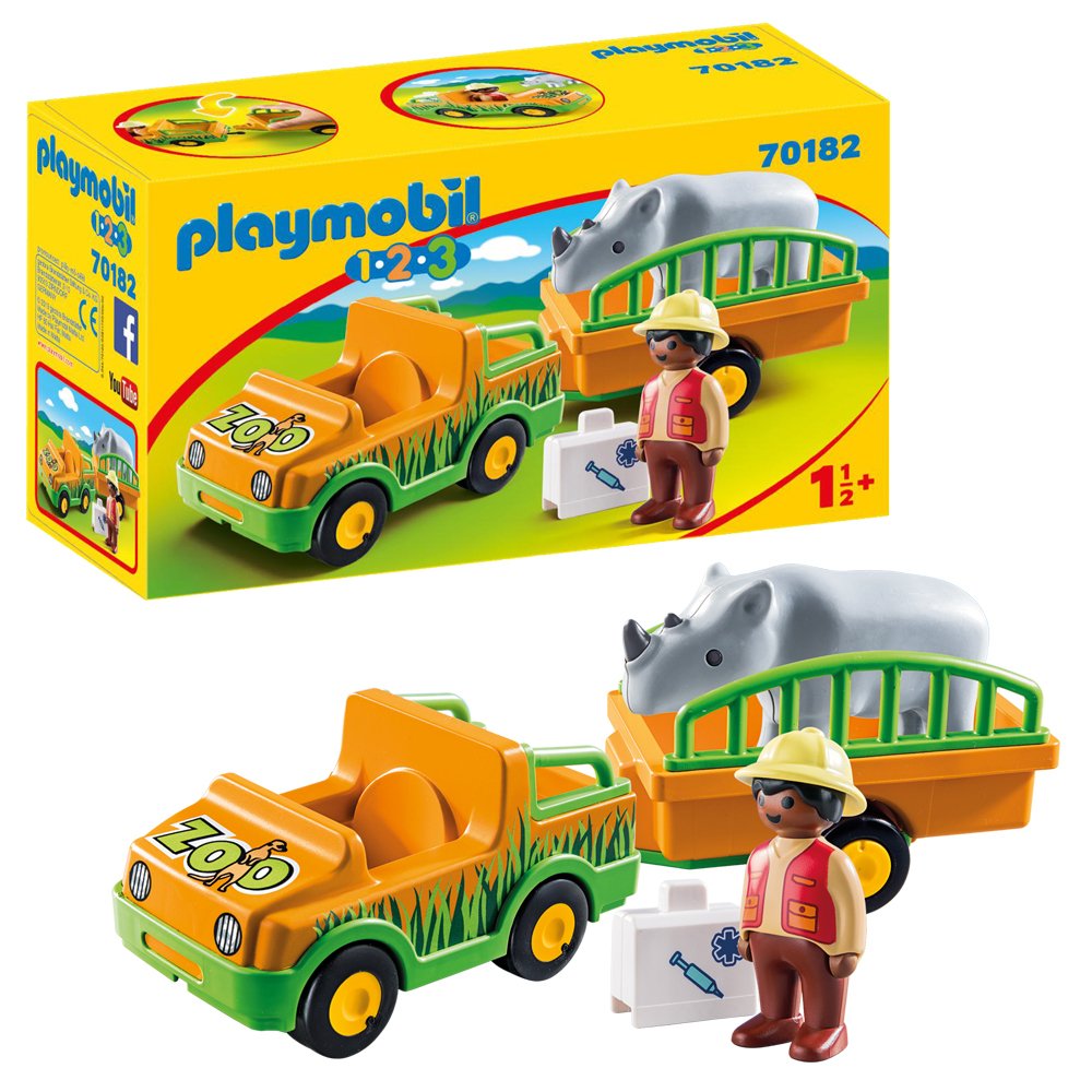 Playmobil 70182 Zoo Vehicle N Rhinoceros Playset Review