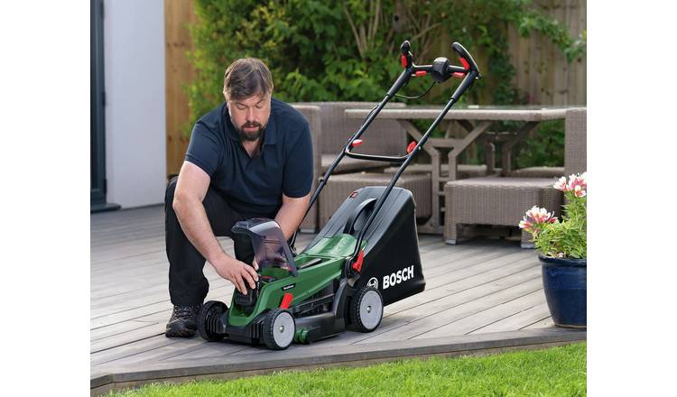 Argos bosch discount electric lawn mowers