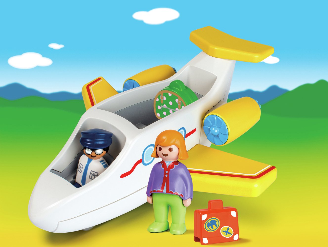 playmobil aeroplane argos