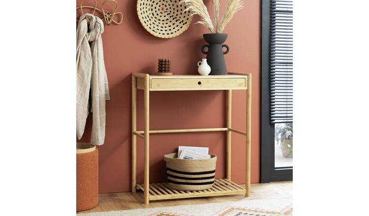 Habitat Apia 1 Drawer Console Table - Natural