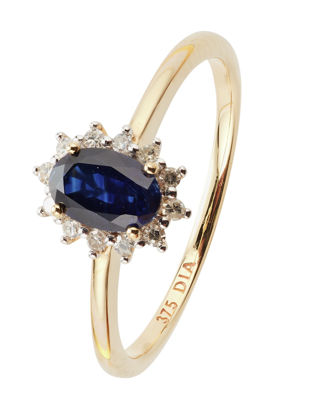 Revere 9ct Gold Sapphire & Diamond Cluster Ring Review