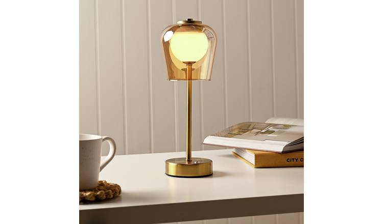 Hestia LED Rechargeable Touch Table Lamp - Bronze