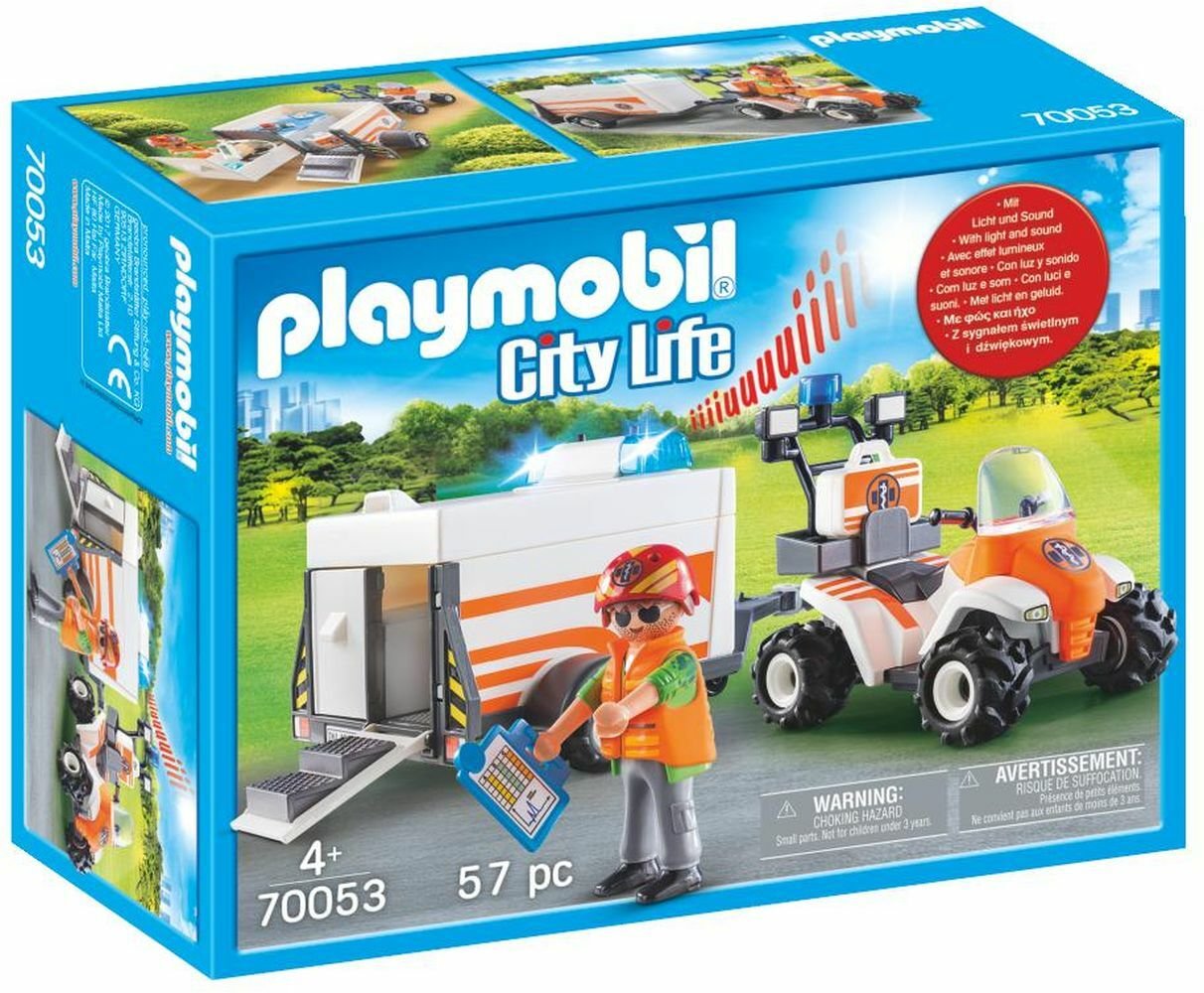 Playmobil 70053 City Life Rescue Quad With Trailer Review