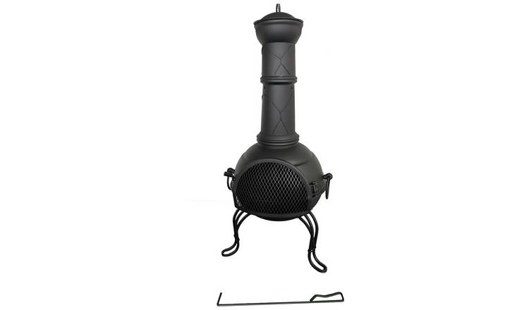 Home Large Steel Chimenea