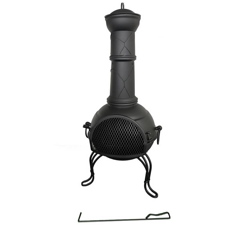 Home Large Steel Chimenea 0