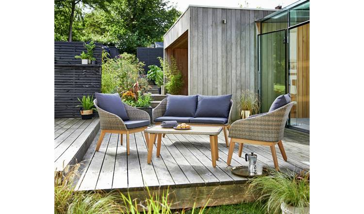 Buy Argos Home 4 Seater Rattan Effect Sofa Set Patio Sets Argos