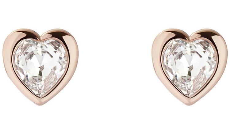 Ted Baker Han Crystal Heart Stud Earrings