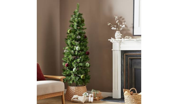 Habitat 6ft Natural Look Pop Up Slim Christmas Tree