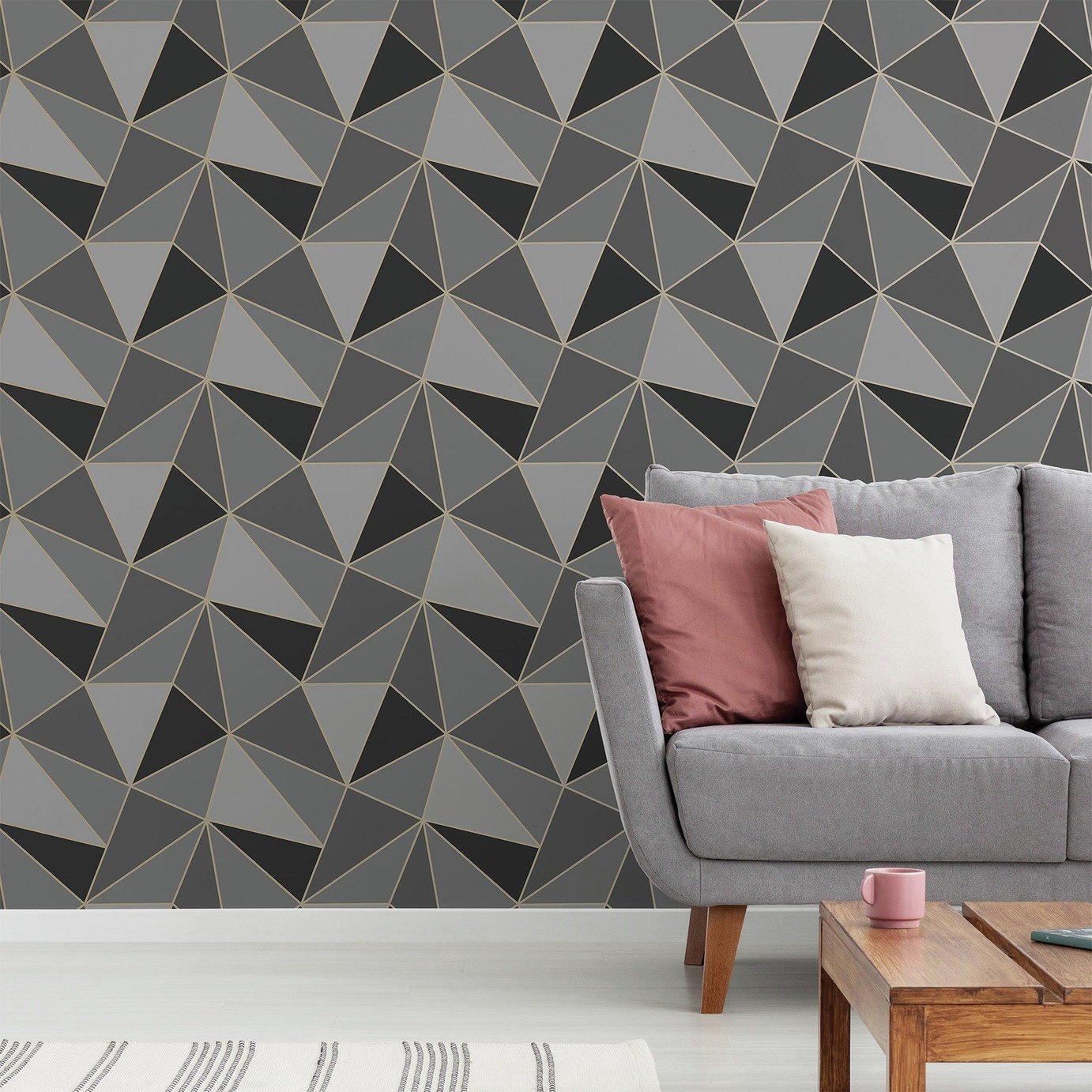 Fresco Apex Geo Charcoal Wallpaper Review