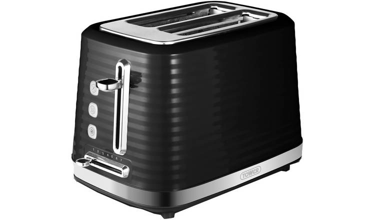 Tower T20083BLK Saturn 2 Slice Toaster - Black