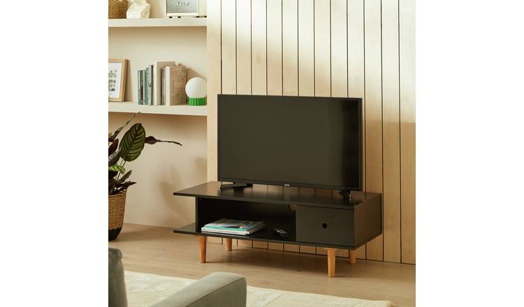 Habitat Cato 1 Drawer TV Unit - Black