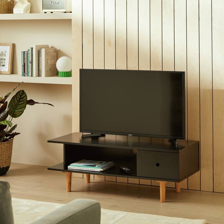 Habitat Cato 1 Drawer TV Unit - Black 0