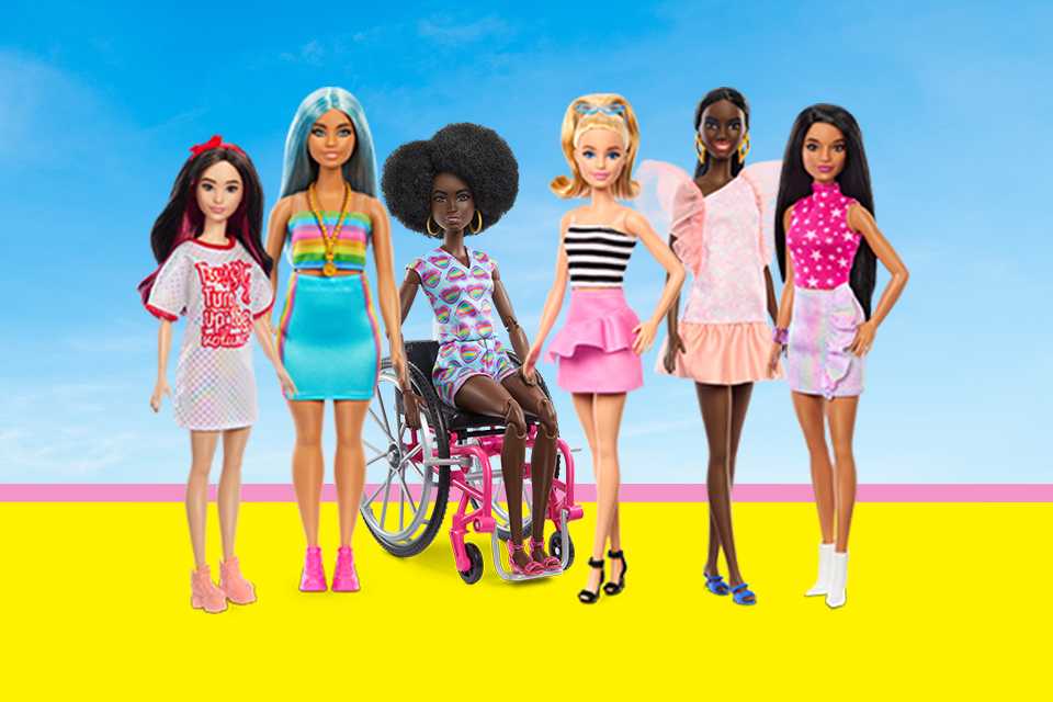 Barbie, fashion for all. The most diverse doll line.
