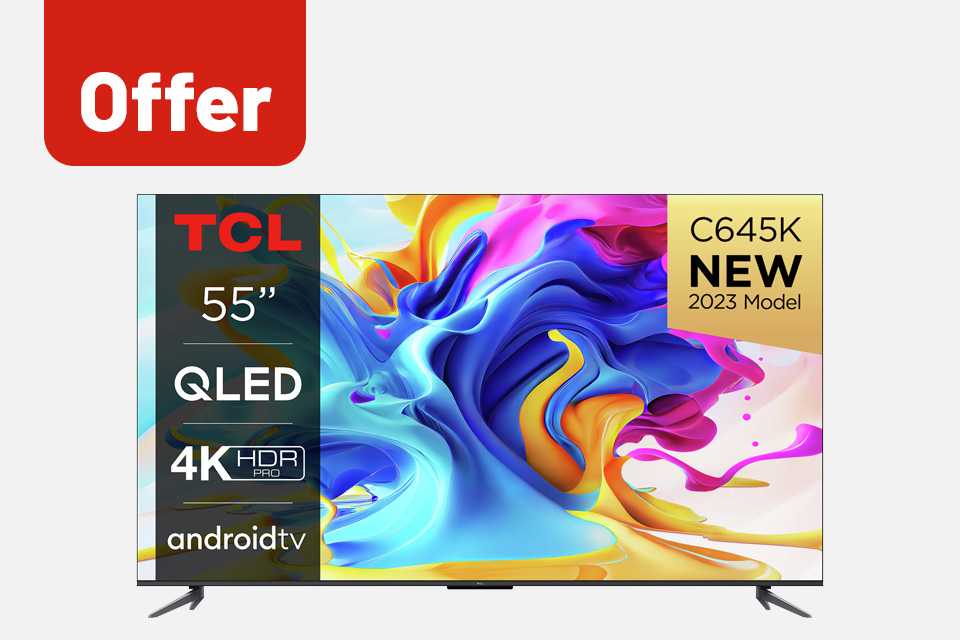 Save 10% on selected TCL TVs with code TCL10.
