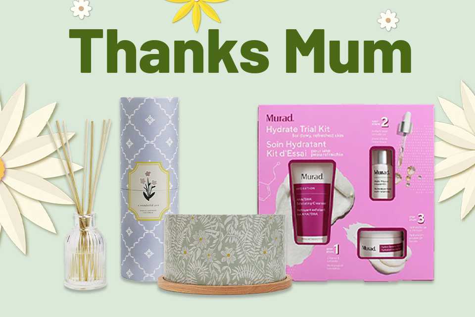 Mother's Day gifts for 10 March. Save on selected candles, jewellery and watches.