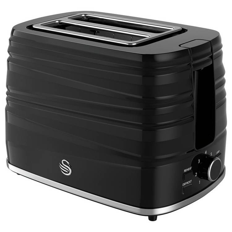 Swan ST31050BN Symphony 2 Slice Toaster - Black 0