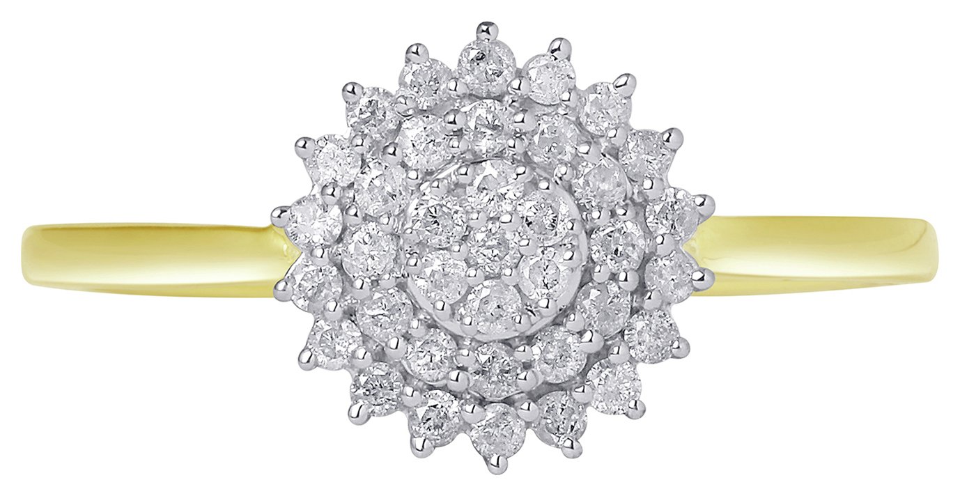 Revere 9ct Gold Diamond Cluster Ring Review