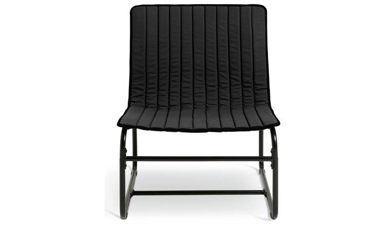 Habitat Riba Fabric Sling Accent Chair - Charcoal