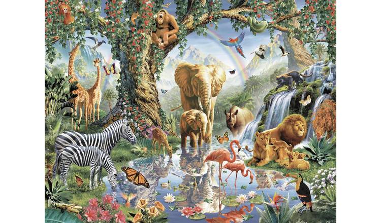 Walltastic Jungle Lake Kids Wall Mural